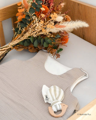 Gigoteuse bébé gaze de coton personnalisable Maison Mazarine et Moi