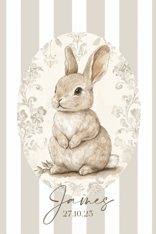 Affiche Personnalisée Animaux de la campagne pour chambre bébé