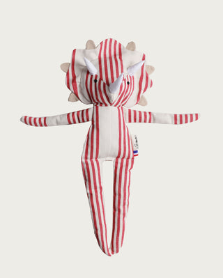 Peluche doudou dinosaure rayure Maison Mazarine et Moi