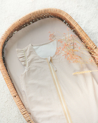 Gigoteuse vichy carreaux beige légère Maison Mazarine et Moi