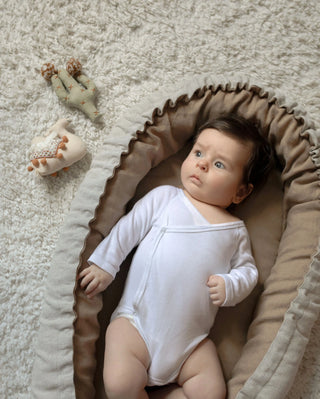 Réducteur de lit  bébé réversible lin Maison Mazarine et moi