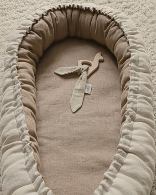 Réducteur de lit  bébé réversible lin Maison Mazarine et moi