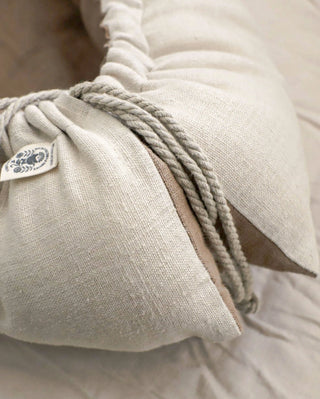 Réducteur de lit  bébé réversible lin Maison Mazarine et moi