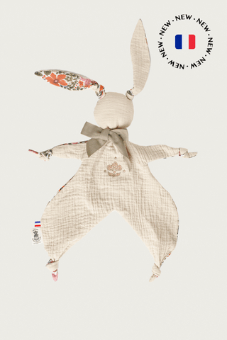 Customizable cotton sherpa rabbit baby comforter