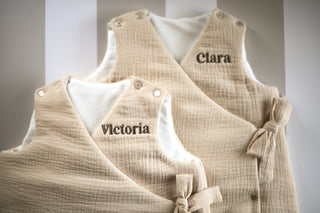 Gigoteuse Cache Coeur Beige Personnalisable Maison Mazarine et Moi