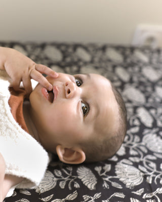 Drap Housse Fleur Indienne Maison Mazarine et moi