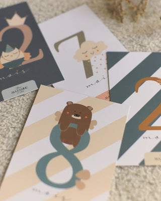 Jeu de cartes 12 mois Maison Mazarine et Moi