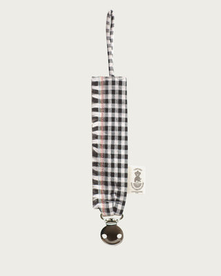 Attache tétine vichy frange Maison Mazarine et Moi