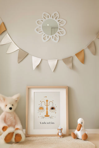 Affiche Astro Personnalisable pour chambre bébé Maison Mazarine et moi