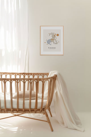 Affiche Signe Astro CAPRICORNE pour Bébé Maison Mazarine et moi