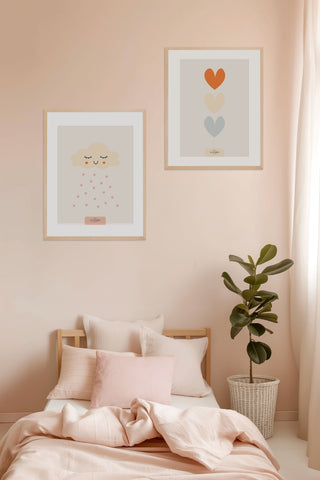 Affiche pour chambre bébé Maison Mazarine et moi