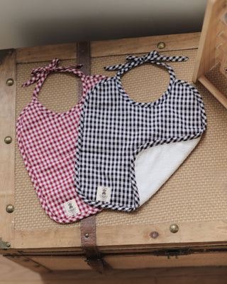 Bavoir Double Face Éponge Vichy Maison Mazarine et moi