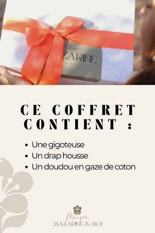 Coffret bébé naissance douce nuit Safari Maison Mazarine et Moi