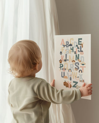 Affiche pour chambre bébé Maison Mazarine et moi