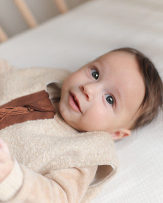 Gigoteuse moumoute beige personnalisable Maison Mazarine et Moi