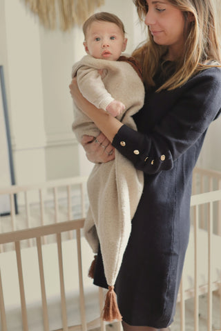 Gigoteuse moumoute beige personnalisable Maison Mazarine et Moi