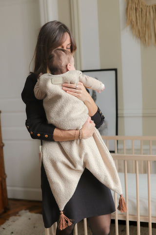 Gigoteuse moumoute beige personnalisable Maison Mazarine et Moi