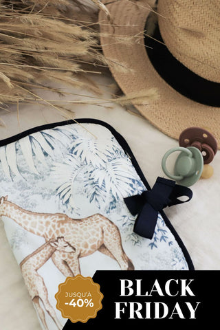 Protège-carnet de santé bébé jungle