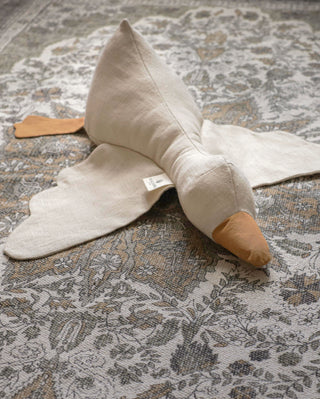 Abigaël Natural Goose Plush in Cotton Linen