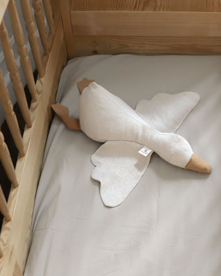 Abigaël Natural Goose Plush in Cotton Linen