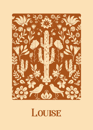 Affiche Western Personnalisée pour chambre bébé