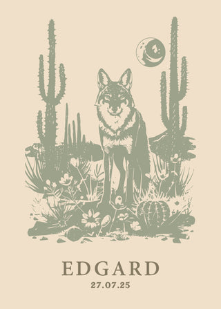 Affiche Western Personnalisée pour chambre bébé