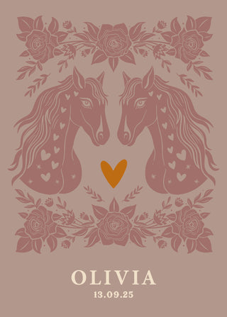 Affiche Western Personnalisée pour chambre bébé