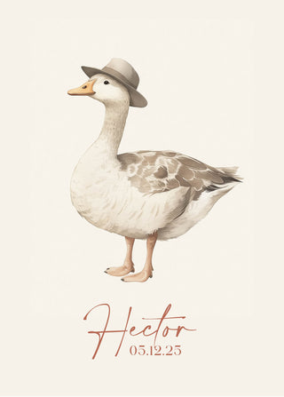 Affiche Personnalisée Animaux de la campagne pour chambre bébé