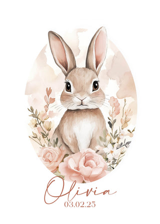 Affiche Personnalisée Animaux de la campagne pour chambre bébé