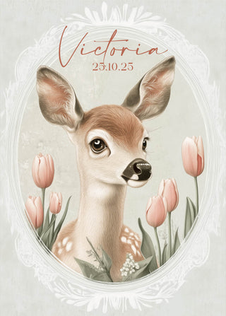 Affiche Personnalisée Animaux de la campagne pour chambre bébé