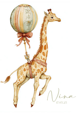 Affiche Personnalisée Animaux de la campagne pour chambre bébé