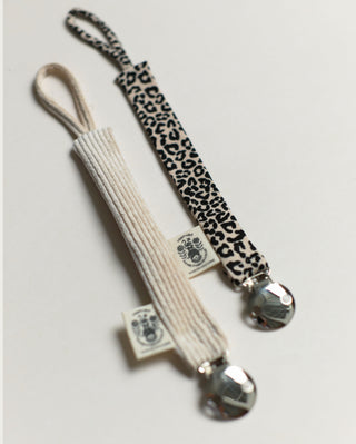 Asha Leopard Pacifier Clip