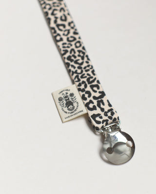 Asha Leopard Pacifier Clip