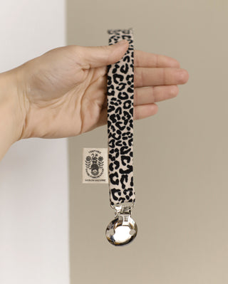 Asha Leopard Pacifier Clip