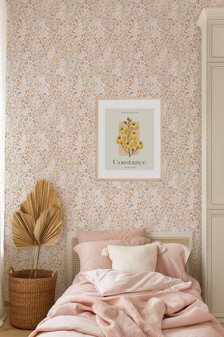 Affiche Personnalisée Fleurs botanique pour chambre bébé