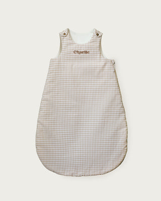 Camille gingham baby sleeping bag