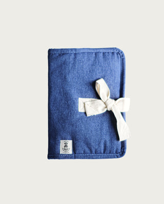 Protège-carnet de santé en denim