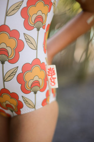 Maillot fille 1 pièce rétro