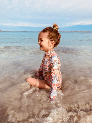 Combinaison de plage anti-UV tigres