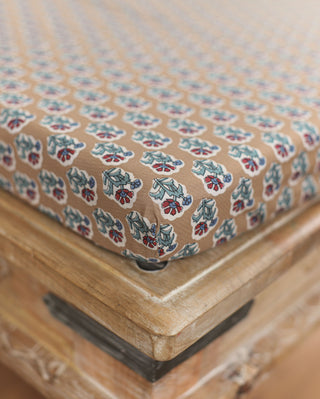 India printed baby bed fitted sheet