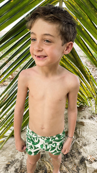 Short de bain imprimé