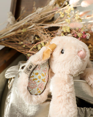 Peluche bébé Lapin Premium Fleurs