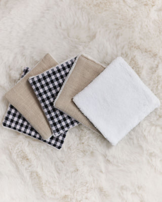 Set of 6 washable Mia squares