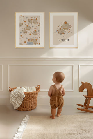 Personalized poster for baby room