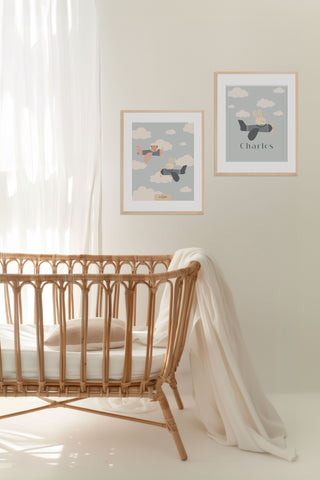 Personalized poster for baby room