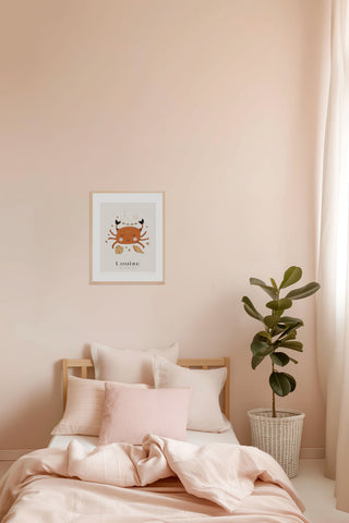 Personalized poster for baby room