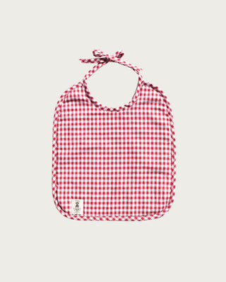 Reva gingham check baby bib