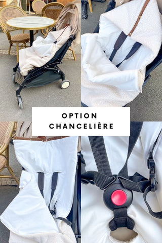 Nid d'ange bébé moumoute beige Maison Mazarine et Moi