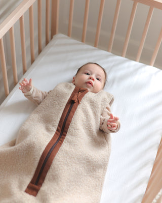 Jaïs beige sherpa sleeping bag