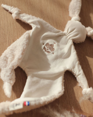 Customizable cotton sherpa rabbit baby comforter